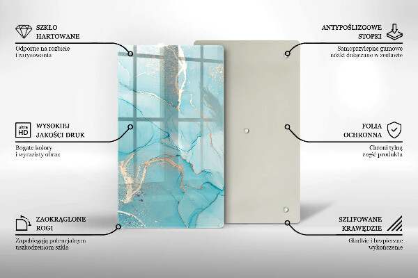 Kuchynská doska zo skla Kamenná abstrakcia