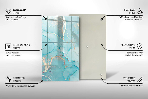 Kuchynská doska zo skla Kamenná abstrakcia