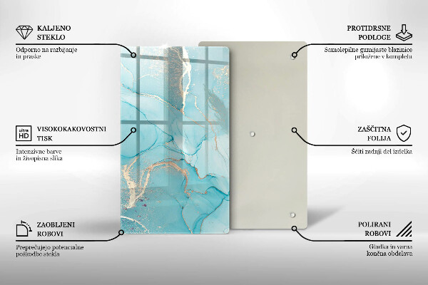 Kuchynská doska zo skla Kamenná abstrakcia