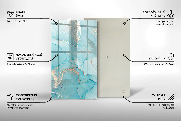Kuchynská doska zo skla Kamenná abstrakcia