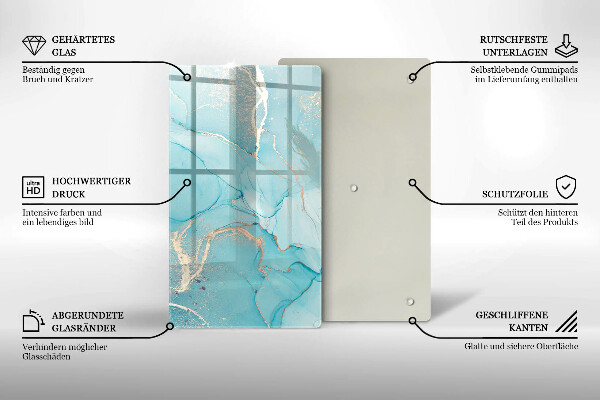Kuchynská doska zo skla Kamenná abstrakcia
