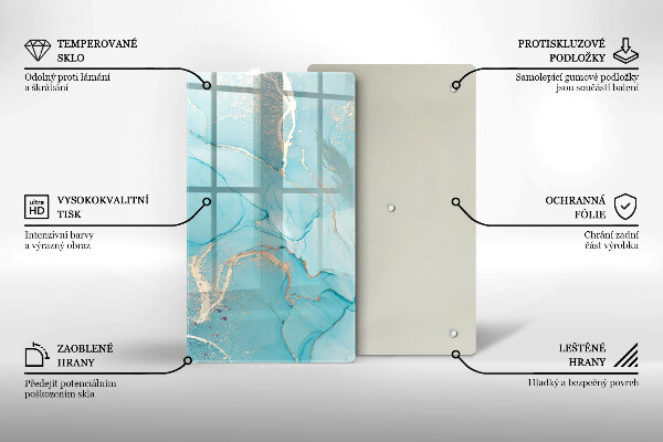 Kuchynská doska zo skla Kamenná abstrakcia