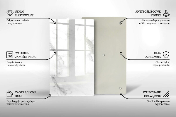 Kuchynská doska zo skla Moderný mramor