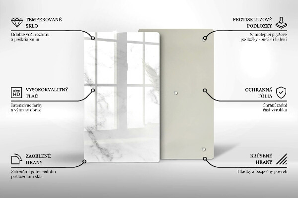 Kuchynská doska zo skla Moderný mramor