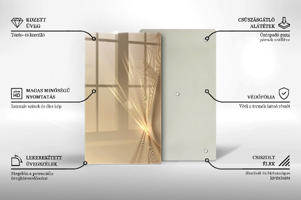 Kuchynská doska zo skla Moderná abstrakcia