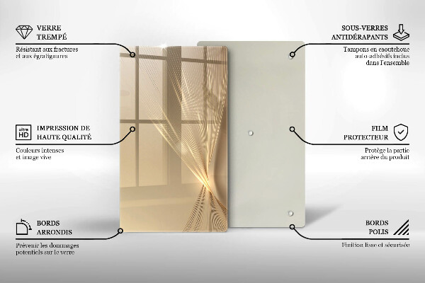 Kuchynská doska zo skla Moderná abstrakcia