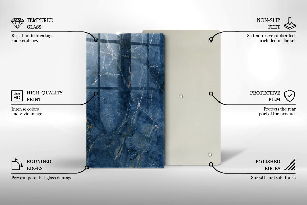 Kuchynská doska zo skla Textúra mramorového kameňa