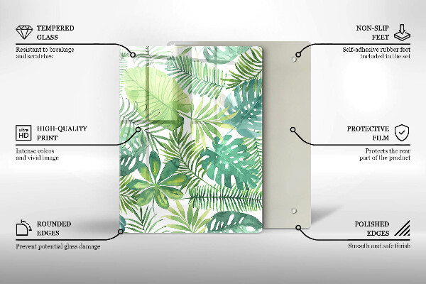 Kuchynská doska zo skla Plážové pobrežie a more