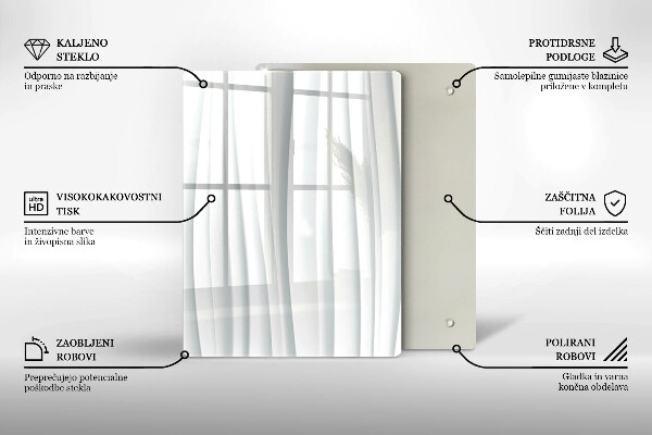 Kuchynská doska zo skla Monstera odchádza