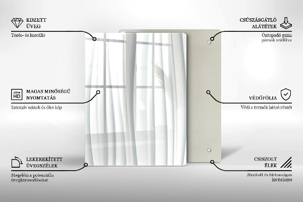 Kuchynská doska zo skla Monstera odchádza