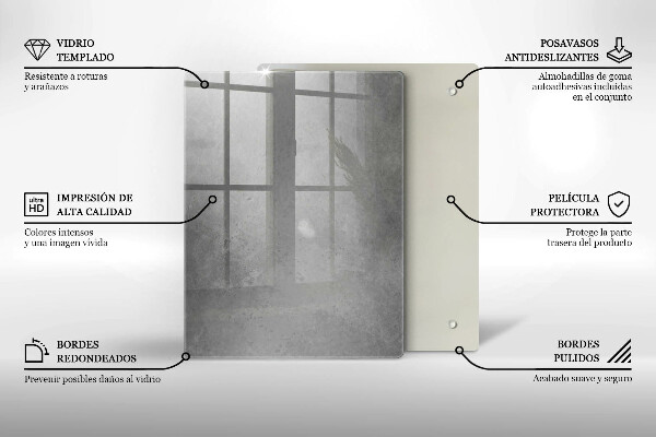 Kuchynská doska zo skla Prírodná machová rastlina