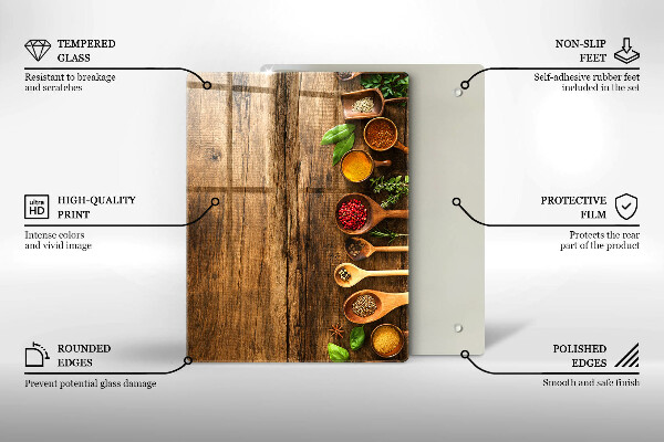 Kuchynská doska zo skla Drevené dosky a listy
