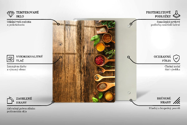 Kuchynská doska zo skla Drevené dosky a listy