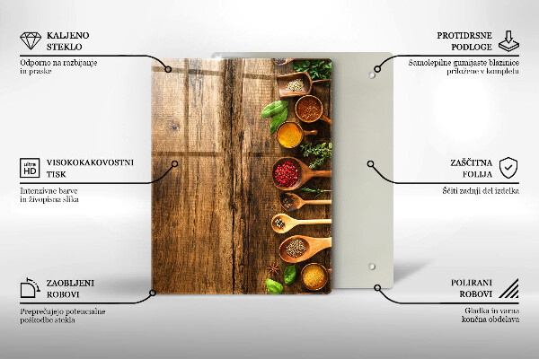 Kuchynská doska zo skla Drevené dosky a listy