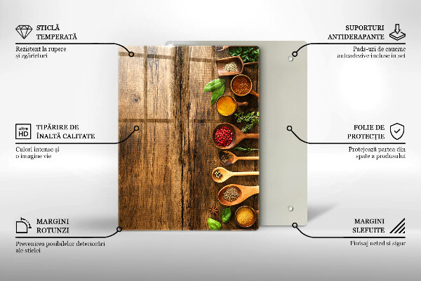 Kuchynská doska zo skla Drevené dosky a listy