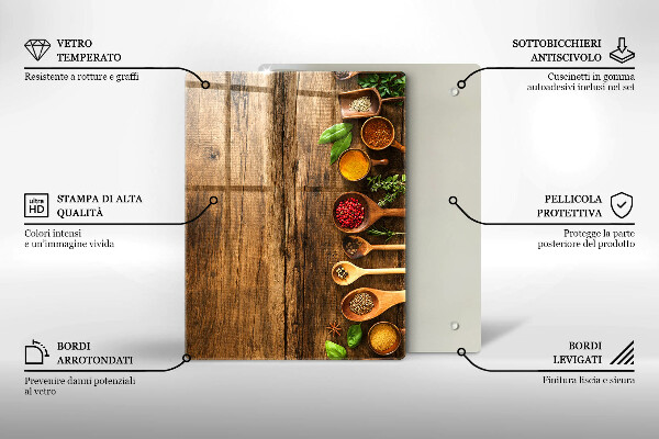 Kuchynská doska zo skla Drevené dosky a listy