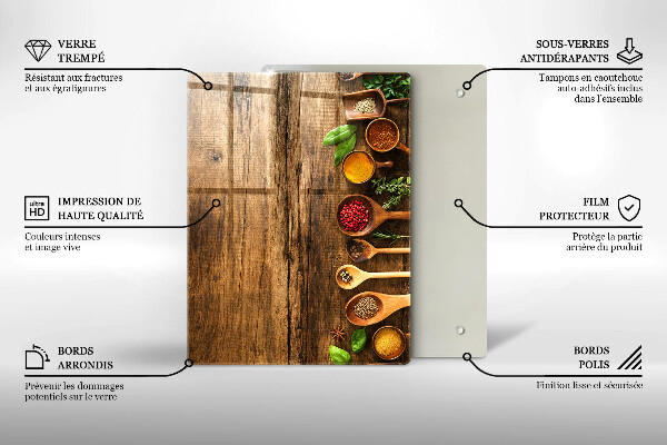 Kuchynská doska zo skla Drevené dosky a listy