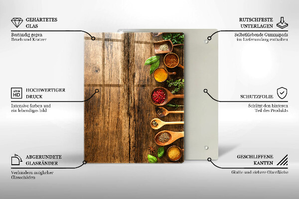 Kuchynská doska zo skla Drevené dosky a listy