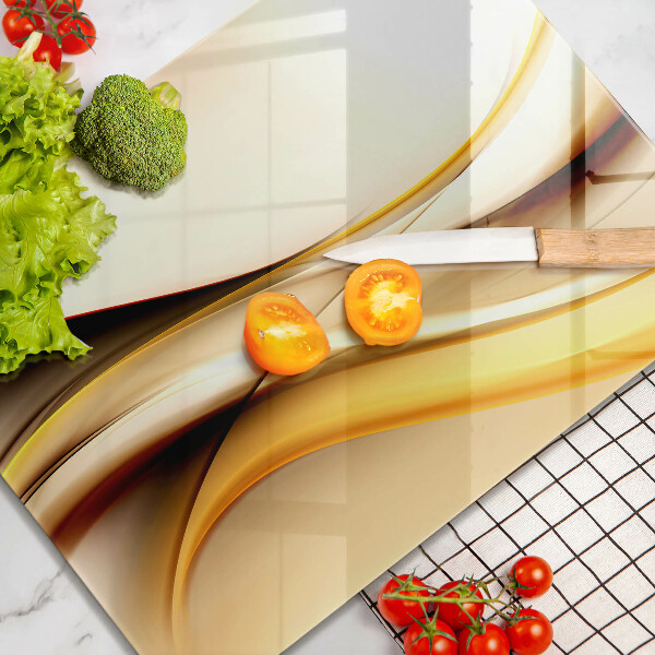 Kuchynská doska zo skla Abstraktné dymové čiary