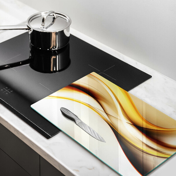 Kuchynská doska zo skla Abstraktné dymové čiary