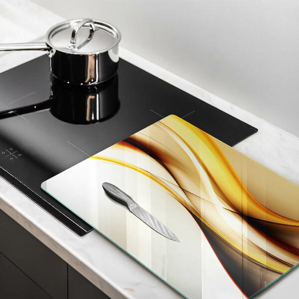 Kuchynská doska zo skla Abstraktné dymové čiary