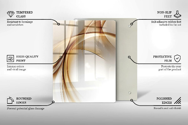 Kuchynská doska zo skla Jarné ružové kvety