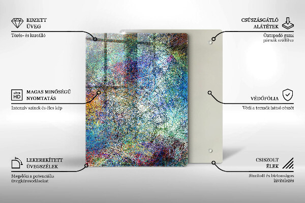 Kuchynská doska zo skla Staré vintage dosky