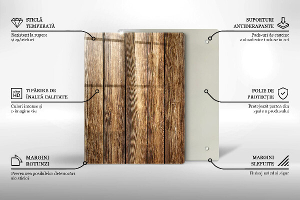 Kuchynská doska zo skla Kvety na doskách