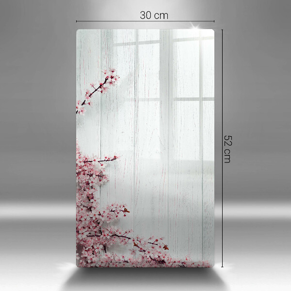 Kuchynská doska zo skla Kvety na doskách