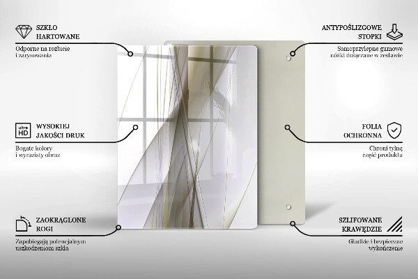 Kuchynská doska zo skla Pozadie abstrakcie štruktúry
