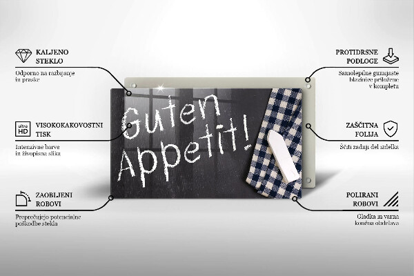 Sklenená doska na krájanie Guten Appetit!