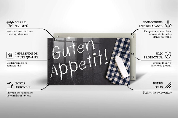 Sklenená doska na krájanie Guten Appetit!