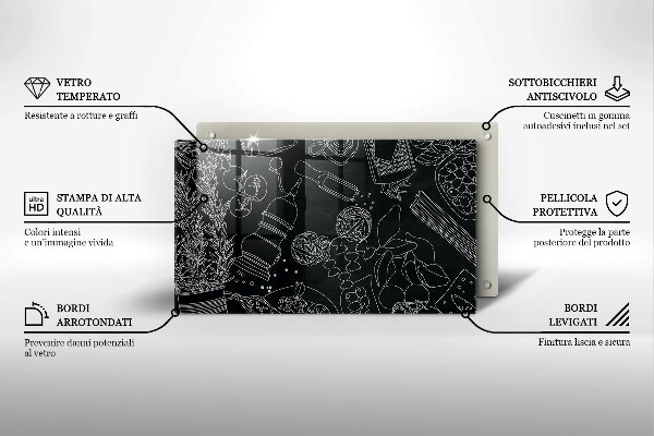 Sklenená doska na krájanie Kuchynské doplnky