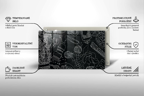 Sklenená doska na krájanie Kuchynské doplnky