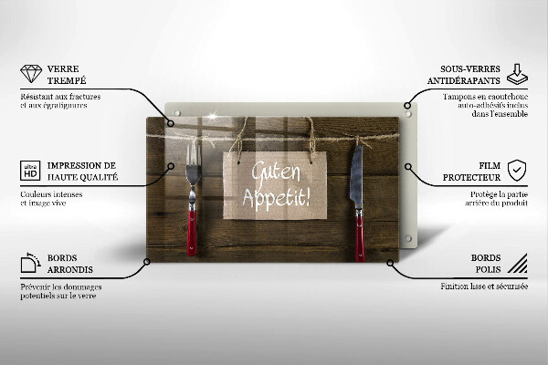 Sklenená doska na krájanie Guten Apetit