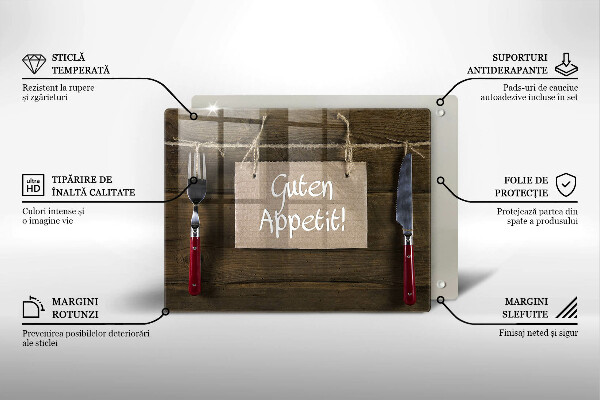 Sklenená doska na krájanie Guten Apetit