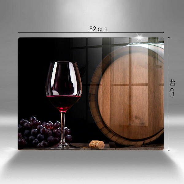Sklenená doska na krájanie Sudový pohár na víno