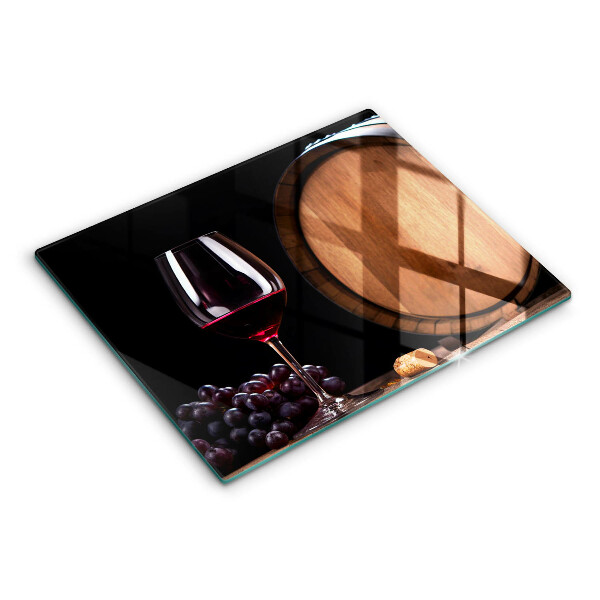 Sklenená doska na krájanie Sudový pohár na víno