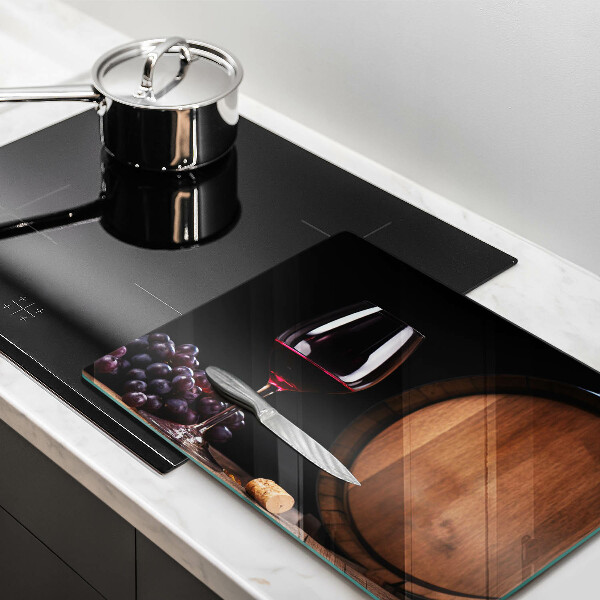 Sklenená doska na krájanie Sudový pohár na víno