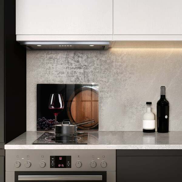 Sklenená doska na krájanie Sudový pohár na víno