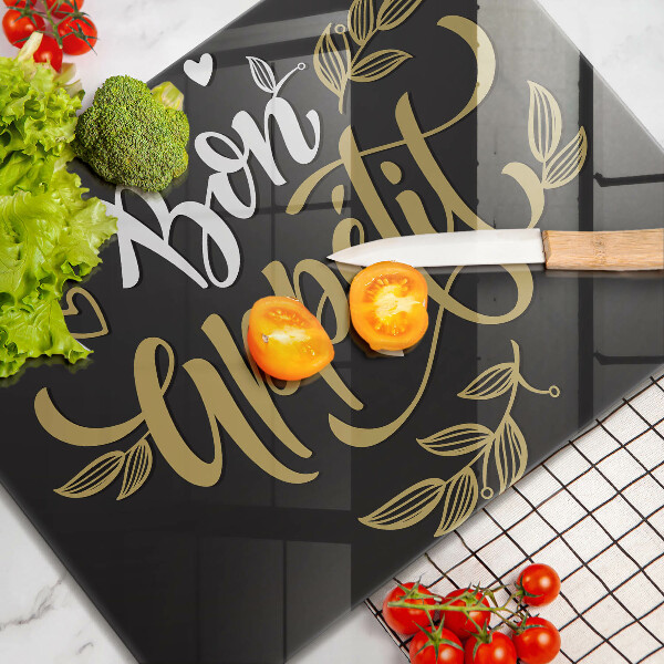Sklenená doska na krájanie Bon Appetit