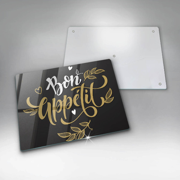 Sklenená doska na krájanie Bon Appetit