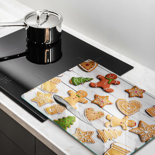 Sklenená doska na krájanie Vianočné perníčky