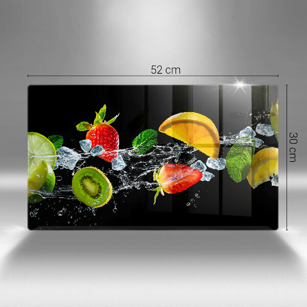 Sklenená doska na krájanie Ovocie vo vode