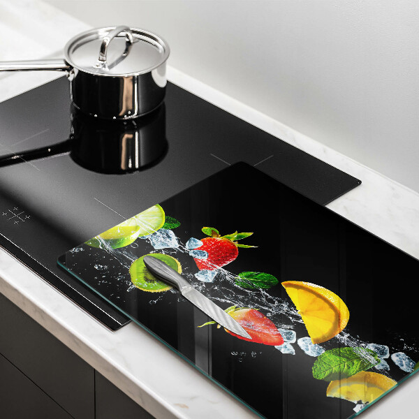 Sklenená doska na krájanie Ovocie vo vode