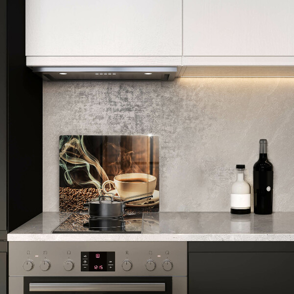 Sklenená doska na krájanie Šálka a kávové zrná