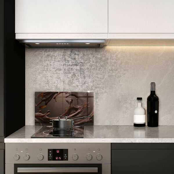 Sklenená doska na krájanie Tekutá čokoláda