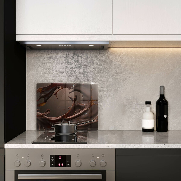 Sklenená doska na krájanie Tekutá čokoláda