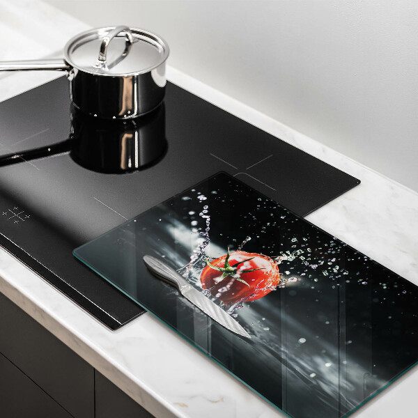 Sklenená doska na krájanie Paradajka vo vode