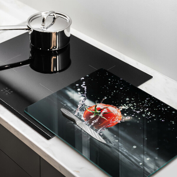 Sklenená doska na krájanie Paradajka vo vode